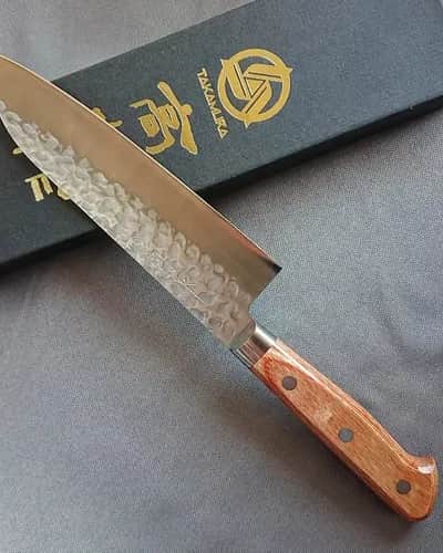 Ніж Сантоку (Santoku) 170mm, Takamura Chromax, сталь Chromax - Thumbnail 2