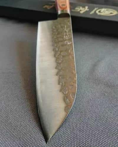 Ніж Сантоку (Santoku) 170mm, Takamura Chromax, сталь Chromax - Thumbnail 4