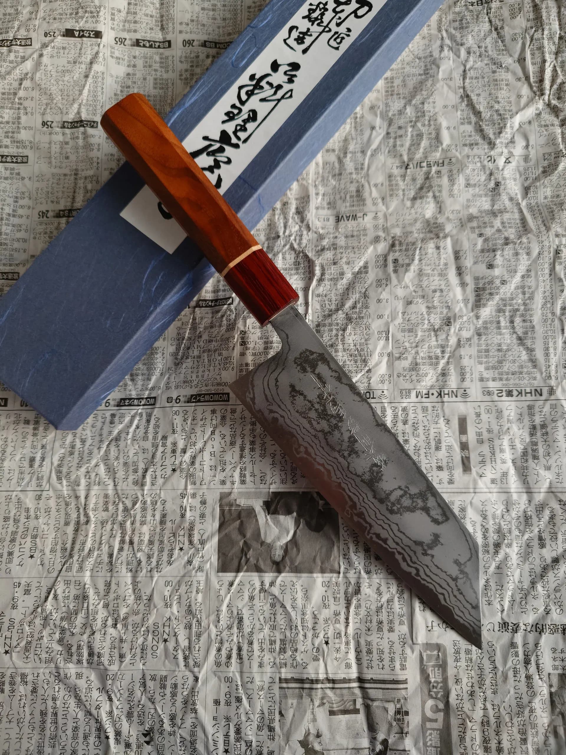 Ніж Бунка (Bunka) 175mm, Minamoto, сталь Aogami 2 