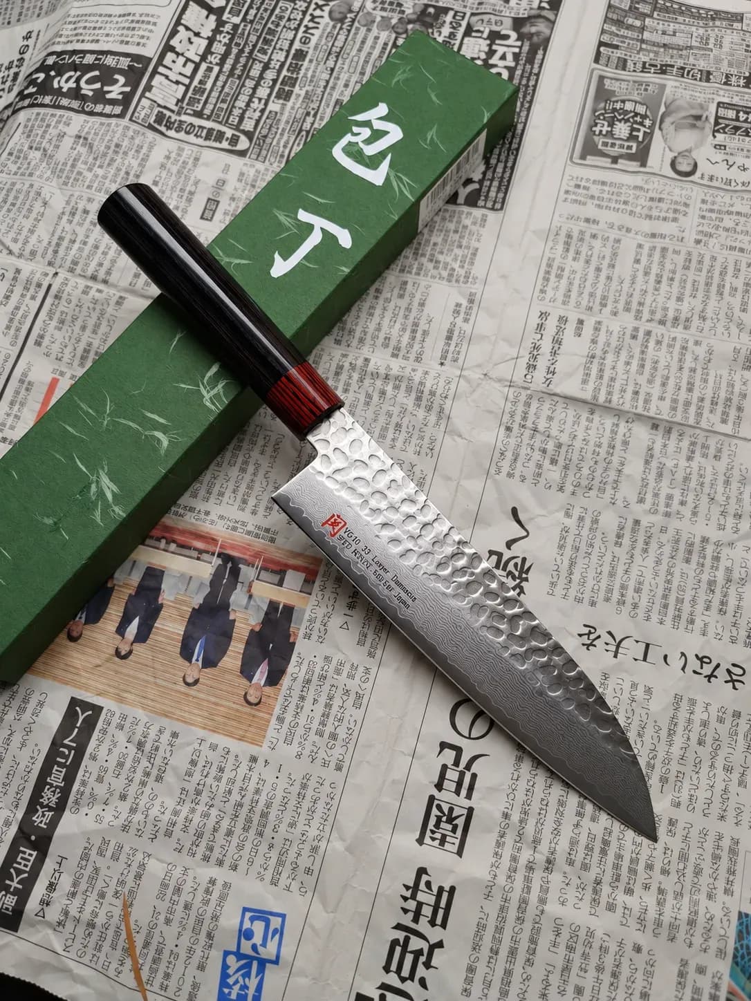 Ніж Сантоку (Santoku) 180mm, Seto Iseya, сталь VG10 