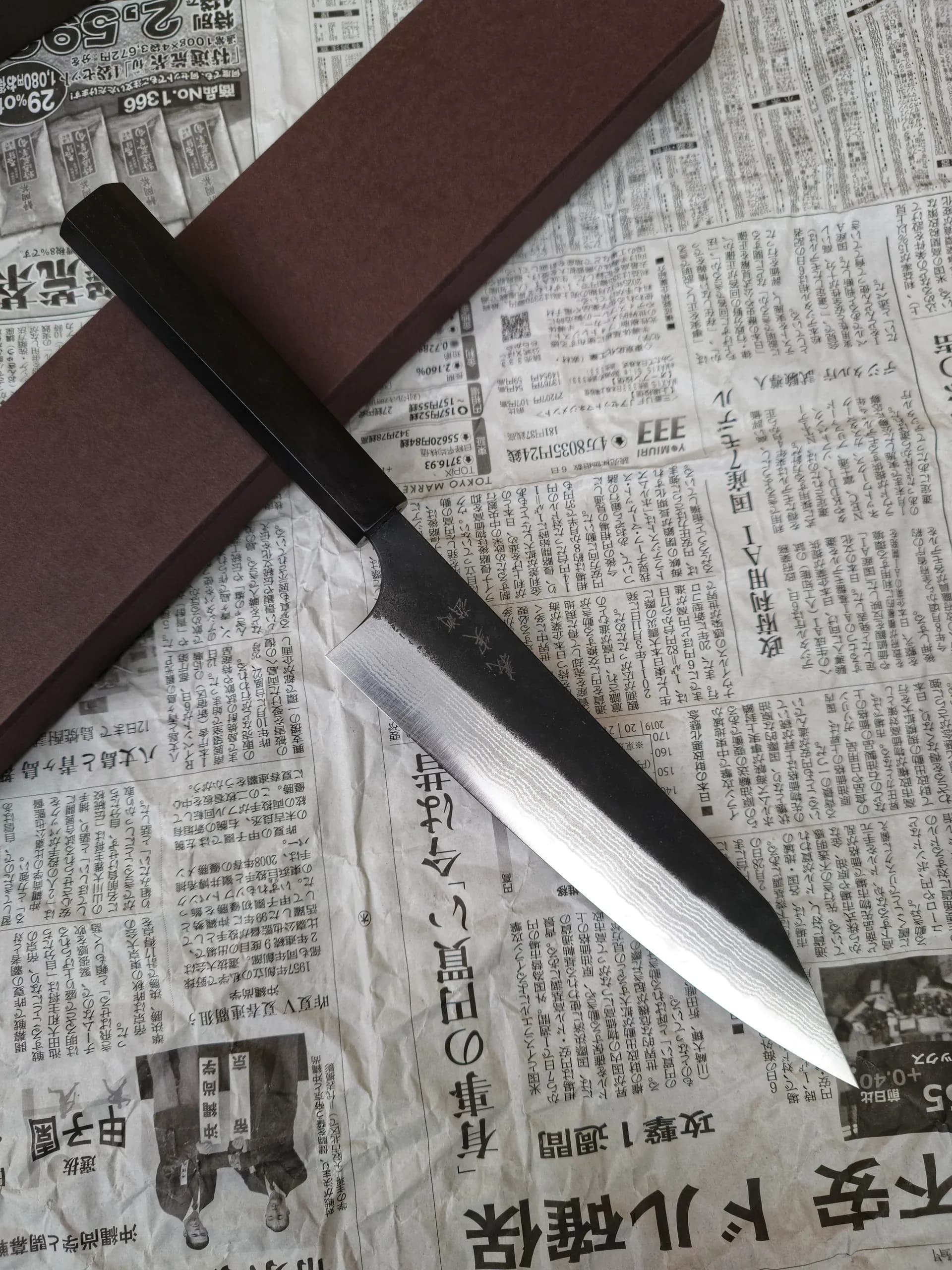 Ніж Кірітсуке (Kiritsuke) 210mm, Yoshimi Kato, сталь Aogami Super