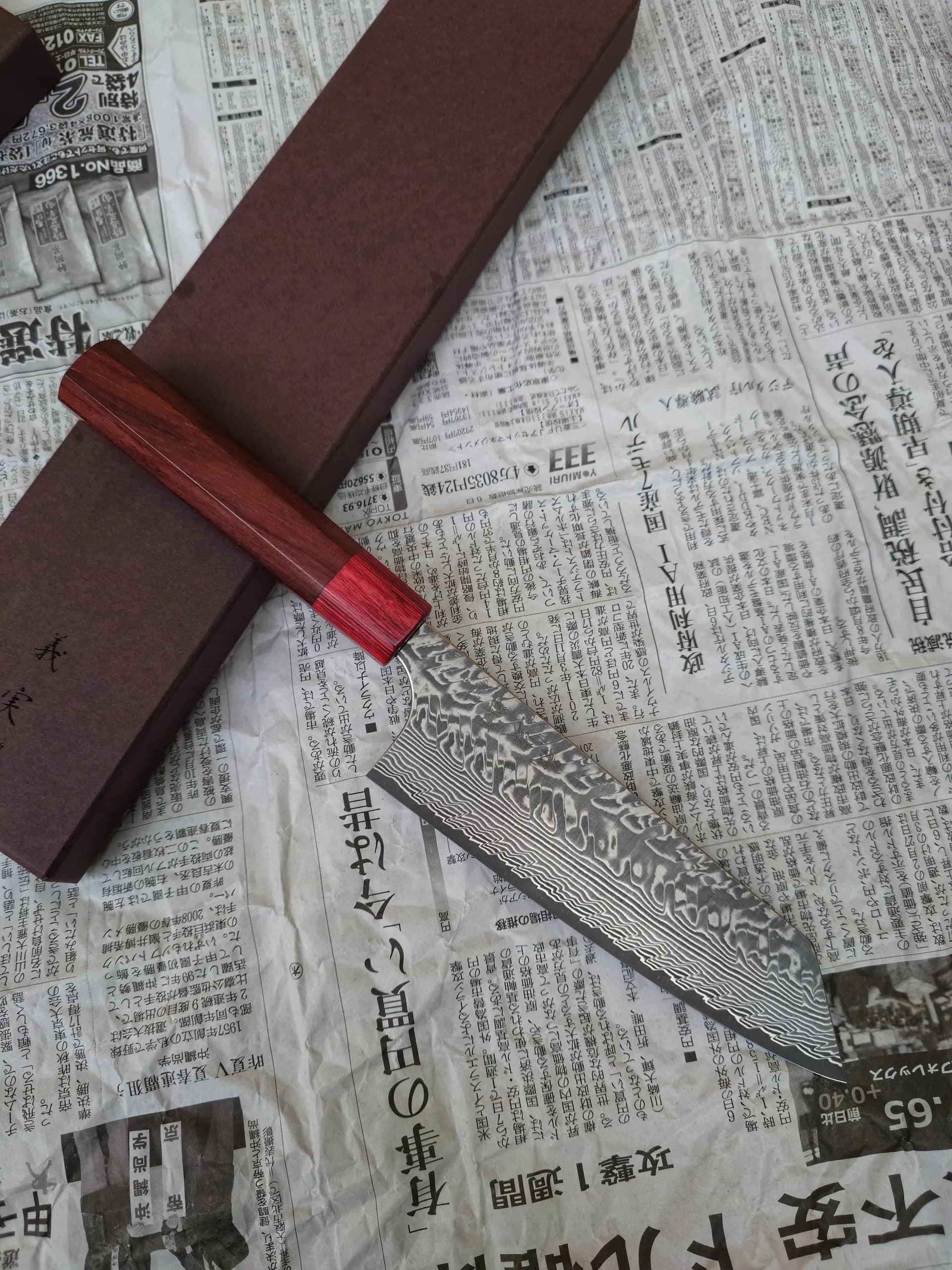 Ніж Бунка (Bunka) 170mm, Yoshimi Kato, сталь SG2