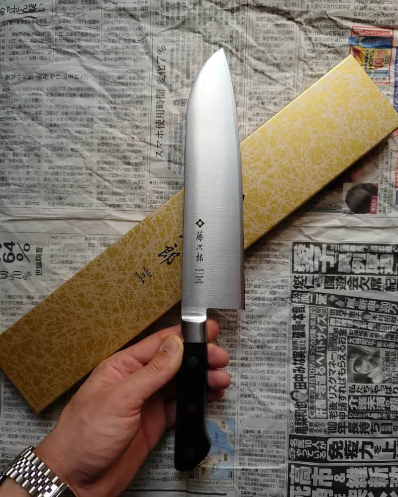 Ніж Сантоку (Santoku) 210mm, Tojiro F-500, сталь VG10