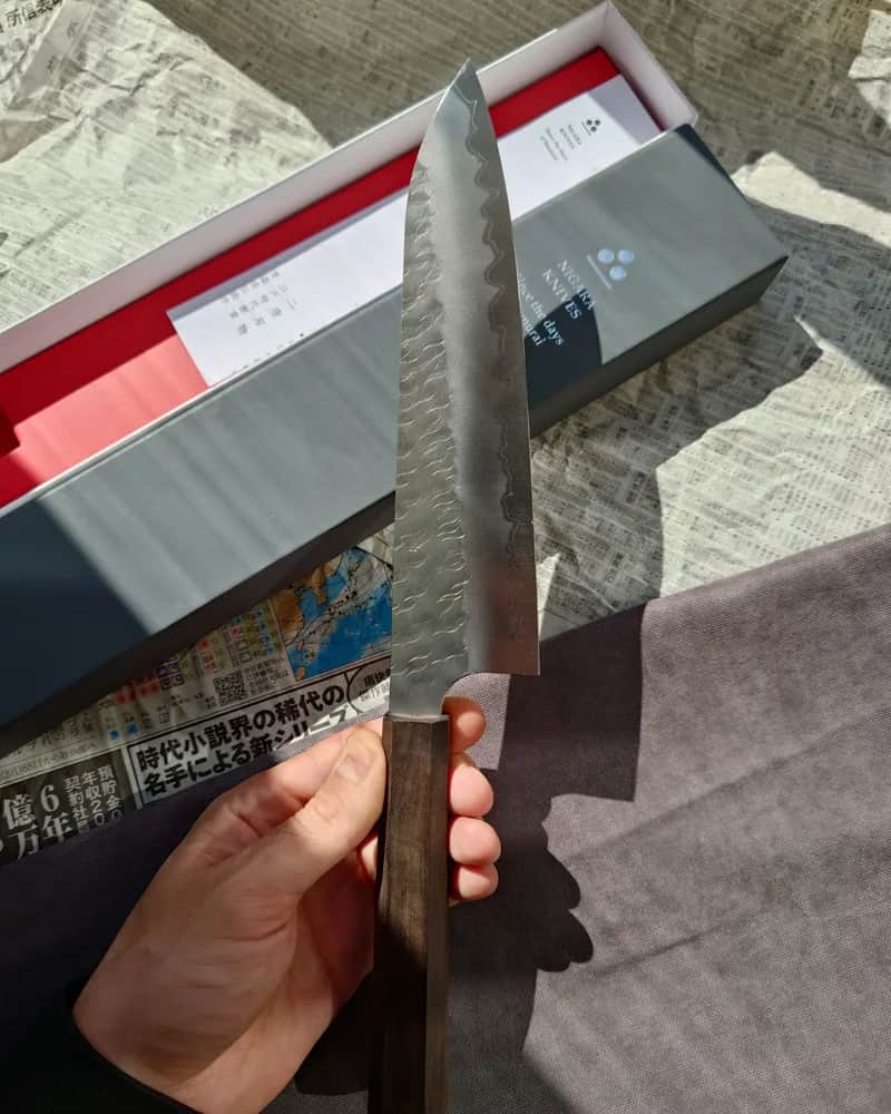 Ніж Гюто (Gyuto) 200mm, Nigara Hamono, сталь Aogami Super