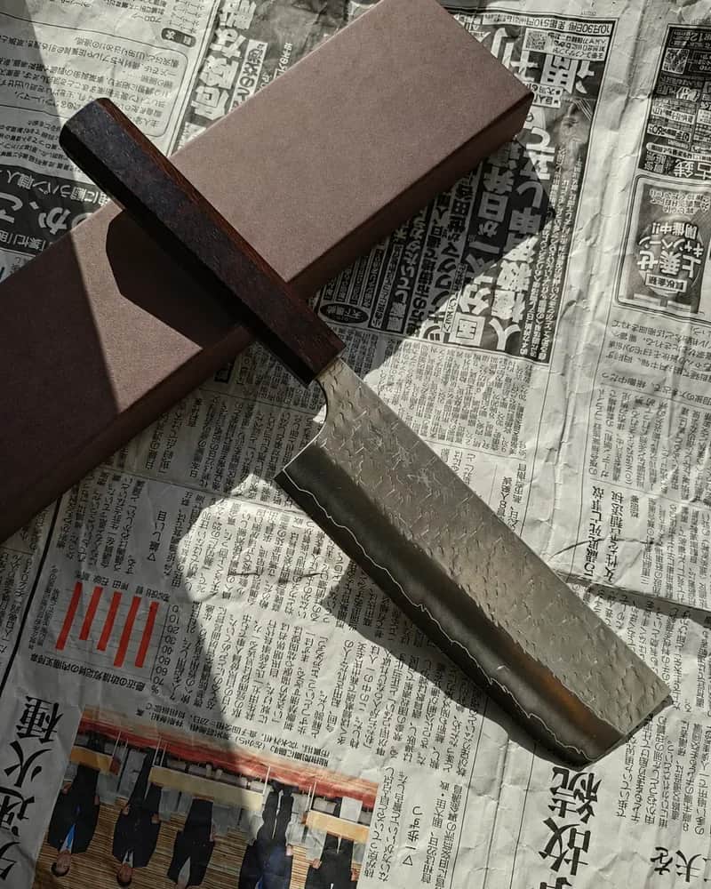 Ніж Накірі (Nakiri) 180mm, Yoshimi Kato, сталь SG-2