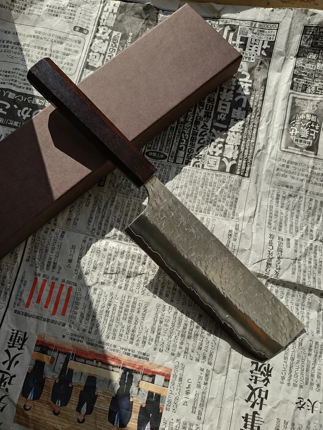 Ніж Накірі (Nakiri) 180mm, Yoshimi Kato, сталь SG-2