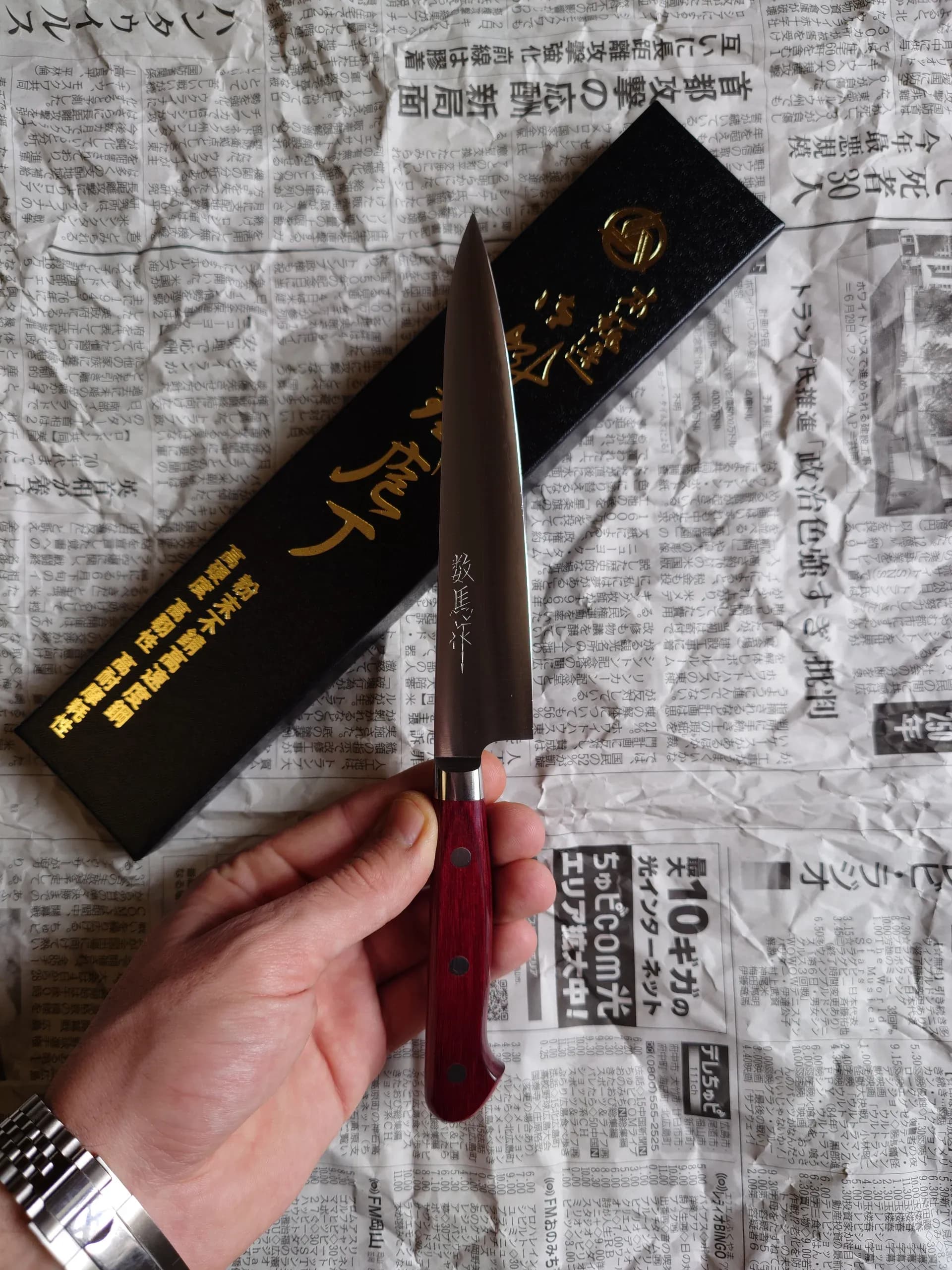 Ніж Петті (Petty) 150mm, Takamura Migaki, сталь SG-2